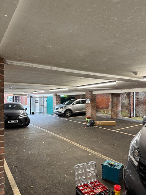 LED lighting installed at Eastleigh WI car park area