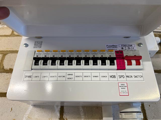 Consumer unit replacement in Colehill, Dorset