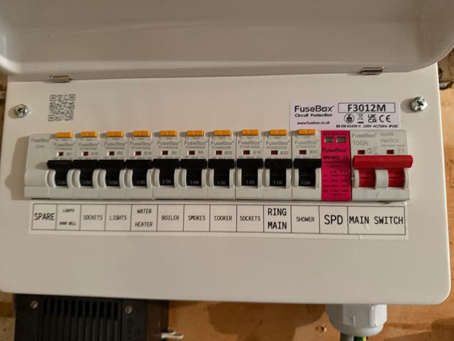 Consumer unit replacement in Dorset