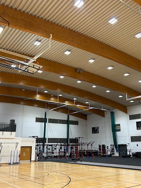 Commercial electrical work — Merrivale project photograph